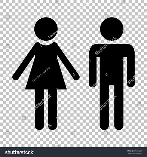 male female sign flat style icon stock vector 376858207 shutterstock