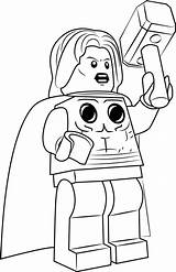Lego Thor Coloring Pages Printable Color Coloringpages101 Kids Online sketch template