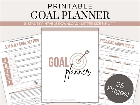 printable goal setting worksheets    kill  goals