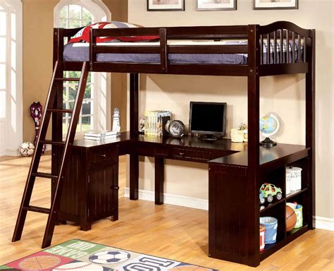 twin loft bunk bed  desk affordable home furniture