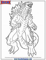 Godzilla Coloring Pages Printable Movie Poster Print Colouring Color Clipart Popular Cute Library Books sketch template