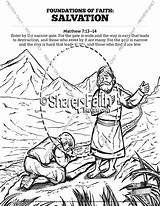 Coloring Salvation Matthew Pages Plan Sunday School Sharefaith Vbs sketch template