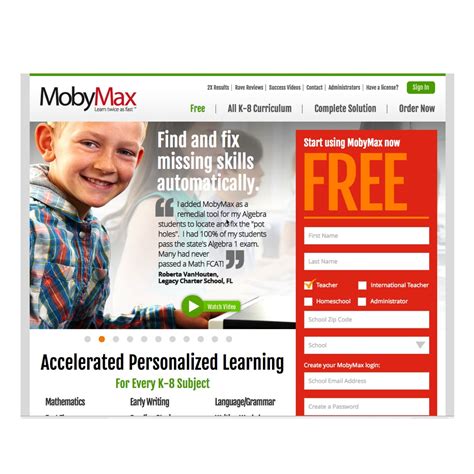 educational reviews mobymax