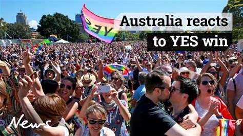 same sex marriage vote results australia country reacts