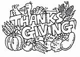 Thanksgiving Printable Coloring Pages Cute Getdrawings sketch template