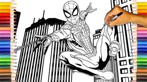 spider man ps coloring book spider man   city coloring pages