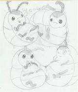 Rolly Polly Bugs sketch template
