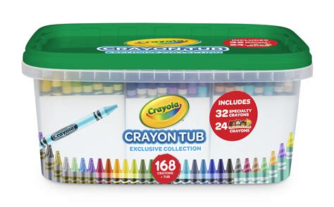 crayola crayon  storage tub  crayons featuring colors