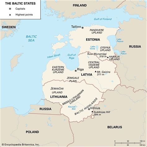 baltic states history map people languages and facts