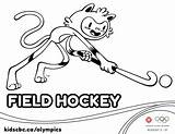 Colouring Games Olympic Hockey Field Cbc Olympics Sheet Rio Sports sketch template