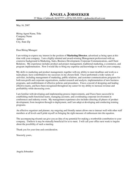Marketing Manager Cover Letter Examples News