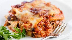 lasagne with a fork next to it