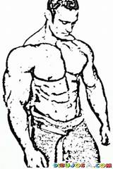 Strong Man Coloring Pages Para Colorear Drawing Dibujos Getdrawings Realistic Cholo Adult Visitar Color sketch template