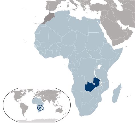 large location map  zambia zambia africa mapsland maps   world