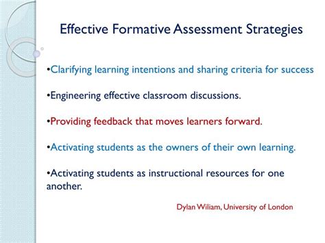 Ppt Effective Formative Assessment Strategies Powerpoint Presentation