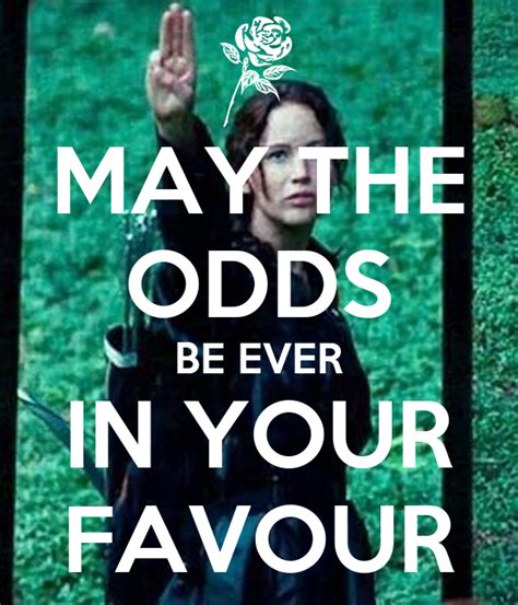 May The Odds Be Ever In Your Favour Poster The Silver