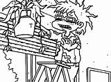 Coloring Grown Chuckie Rugrats Pages Flower Getdrawings Wecoloringpage sketch template