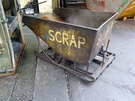 steel tipping scrap bin st machinery