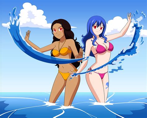 absurdres avatar the last airbender beach bikini blue hair
