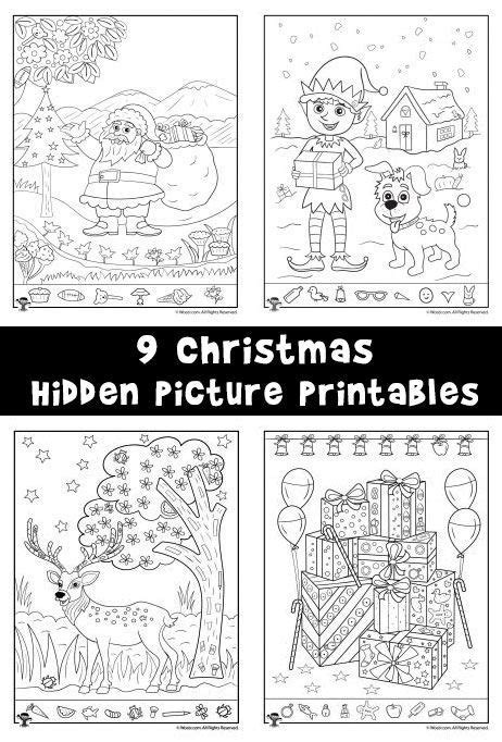 christmas hidden picture printables  kids christmas worksheets