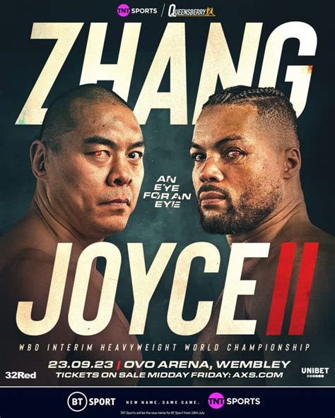 Joe Joyce Vs Zhilei Zhang Rematch On September 23 In London Boxing