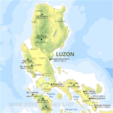 Map Of Luzon Philippine Islands Full Color Lithography X The Best