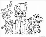 Pages Costumes Halloween Coloring Holidays sketch template
