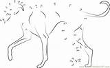 Greyhound Dot Kids Dots Connect Dog Pages Template Coloring sketch template