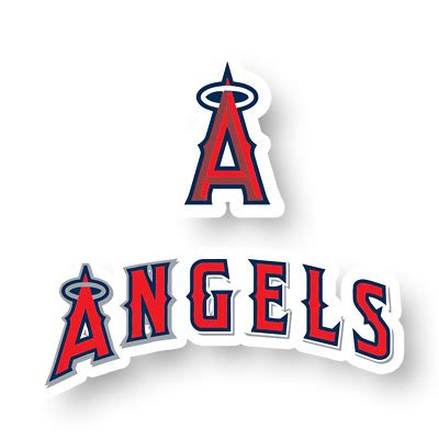 los angeles angels logo wordmark decal die cut vinyl sticker laptop car case ebay