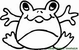 Coloring Pages Frogs Frog Fat Views sketch template