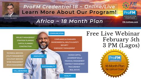 webinar  profm   africa liveonline fm college