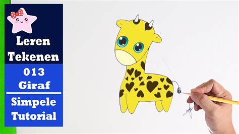 diy hoe teken je een giraf kawaii beginners tekenen les  youtube