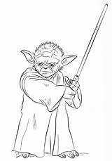Yoda Coloring Pages Master Print Coloringtop Via sketch template