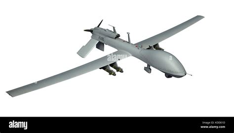 mq  gray eagle military drone side top view  render isolated stock photo royalty