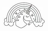 Unicorn Freequilt sketch template