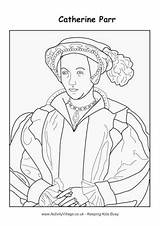 Colouring Catherine Parr Pages Tudor Coloring Queens Anne Boleyn Henry Viii Wives Kings Activityvillage Kids Seymour Jane King Katherine Cleves sketch template