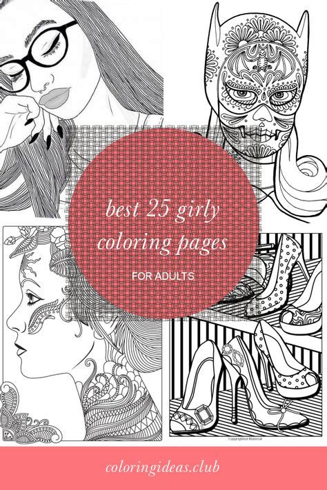 girly coloring pages  adults coloring pages