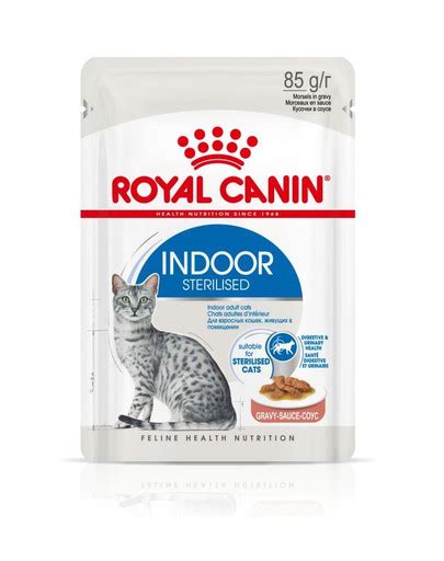 Royal Canin Indoor Sterilised Morceaux En Sauce 12 X 85 G Pour Les