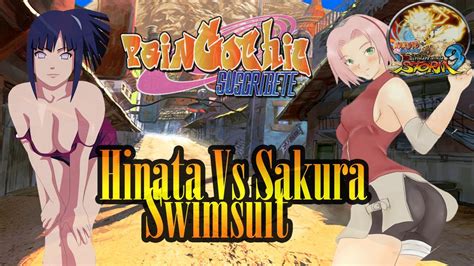 hinata vs sakura swimsuit naruto ultimate ninja storm 3 full burst