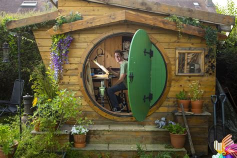 british man builds hobbit house   backyard  fulfill childhood