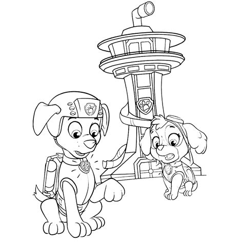paw patrol coloring pages books    printable