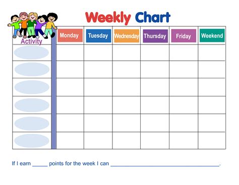 behavior chart template pinteres