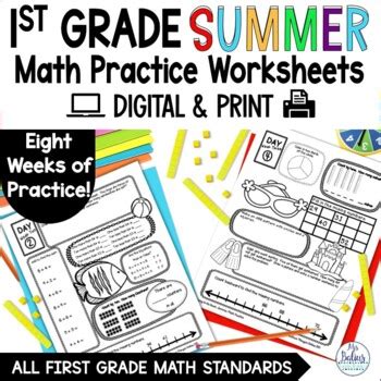 grade summer math packet summer review activities   balius