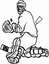 Bruins Nhl Goalie Boston Coloringhome Goaltender Jets Pads Insertion Matamu sketch template