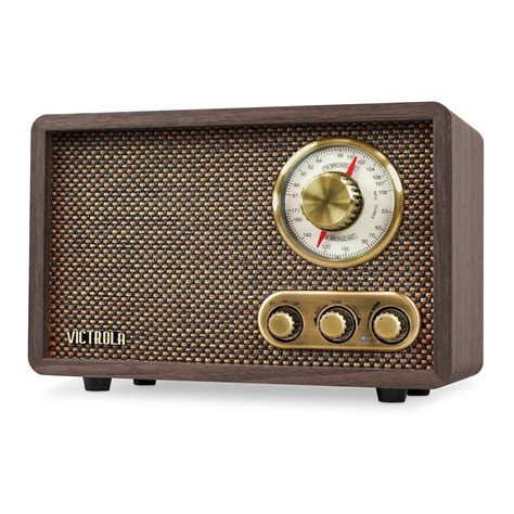 wooden bluetooth fm  radio vintage retro rotary dial stereo speaker gift portable amfm radios