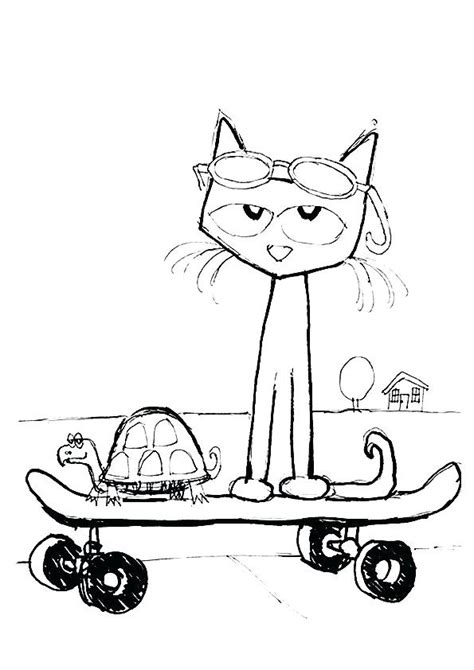 pete  cat drawing  getdrawings
