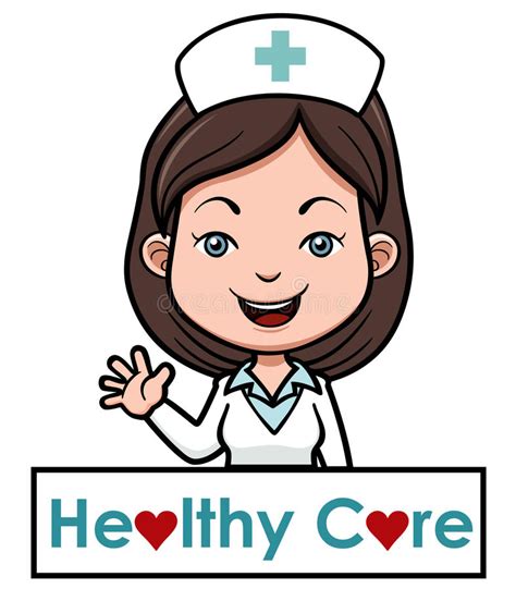 Female Nurse Stock Vector Illustration Of Mascot Pretty
