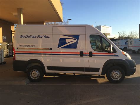 postal work units receiving massive chrysler vans  package