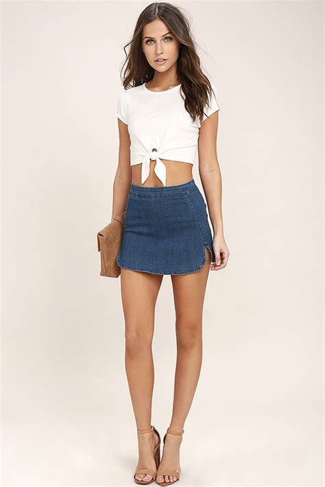Superb Style For Seamwork Heidi Crop Top Outfit With Mini Skirt