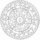 Mandalas Losanges Carres Adulti Adultos Coloriages Nggallery sketch template